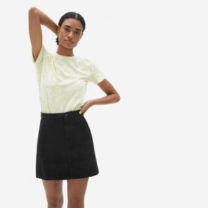 Everlane The Canvas Stamp Skirt Black Size 4
